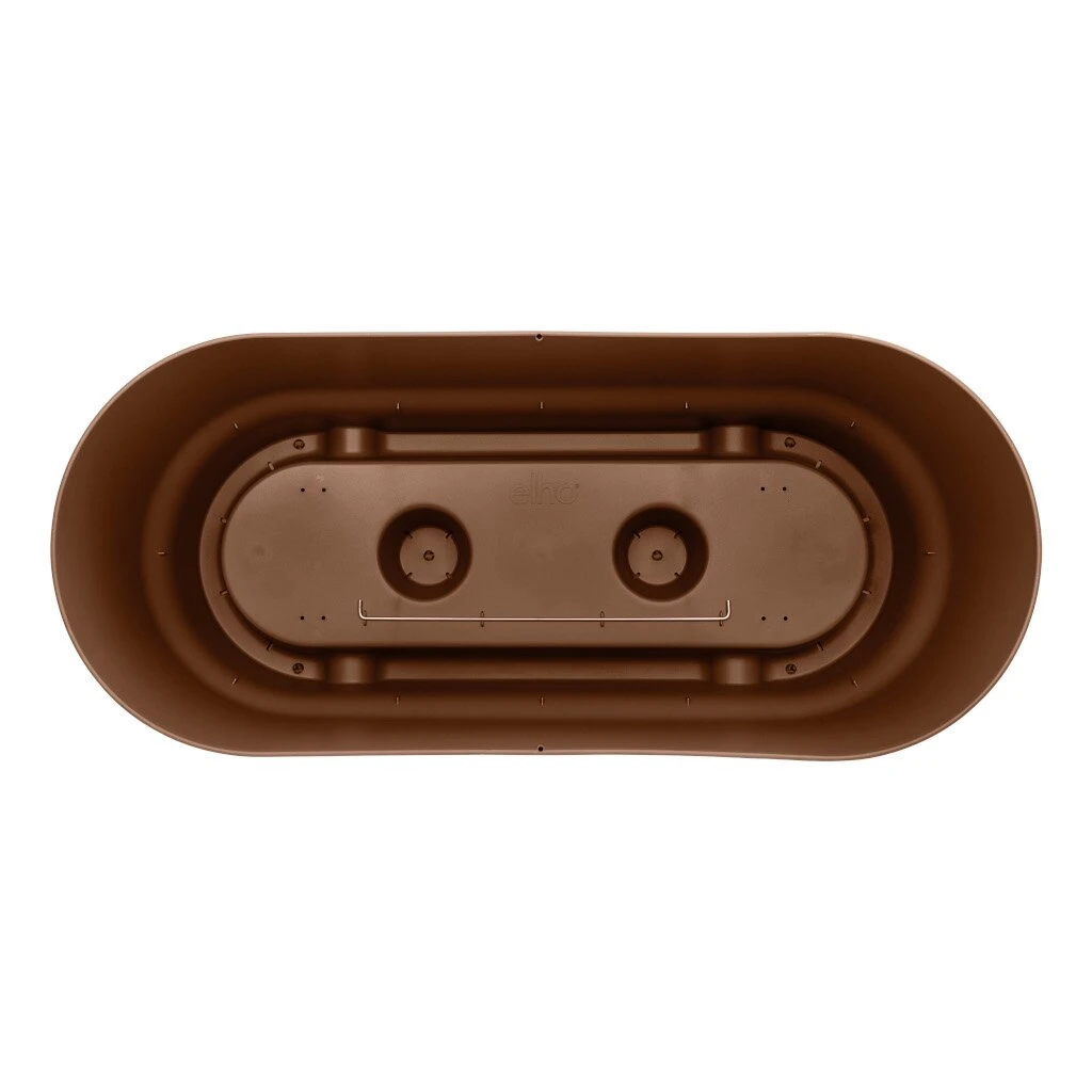 Elho Greenville Terrace Trough 60 Wheels Ginger Brown - Afbeelding 2