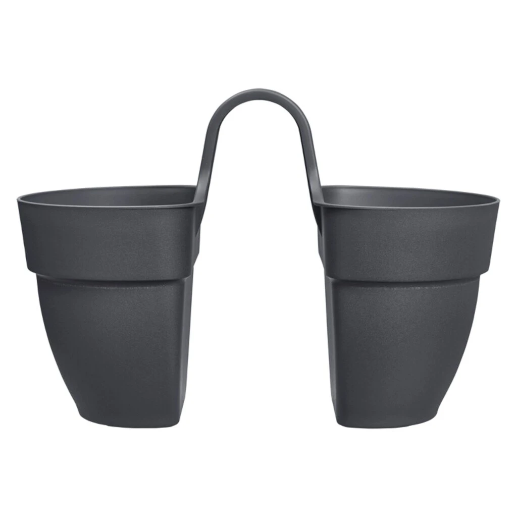 Elho Vibia Campana Flower Twin 21 Anthraciet - Afbeelding 2