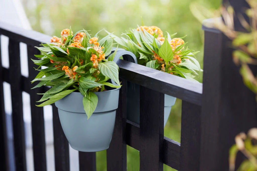 Elho Vibia Campana Flower Twin 21 Vintage Blauw - Afbeelding 4