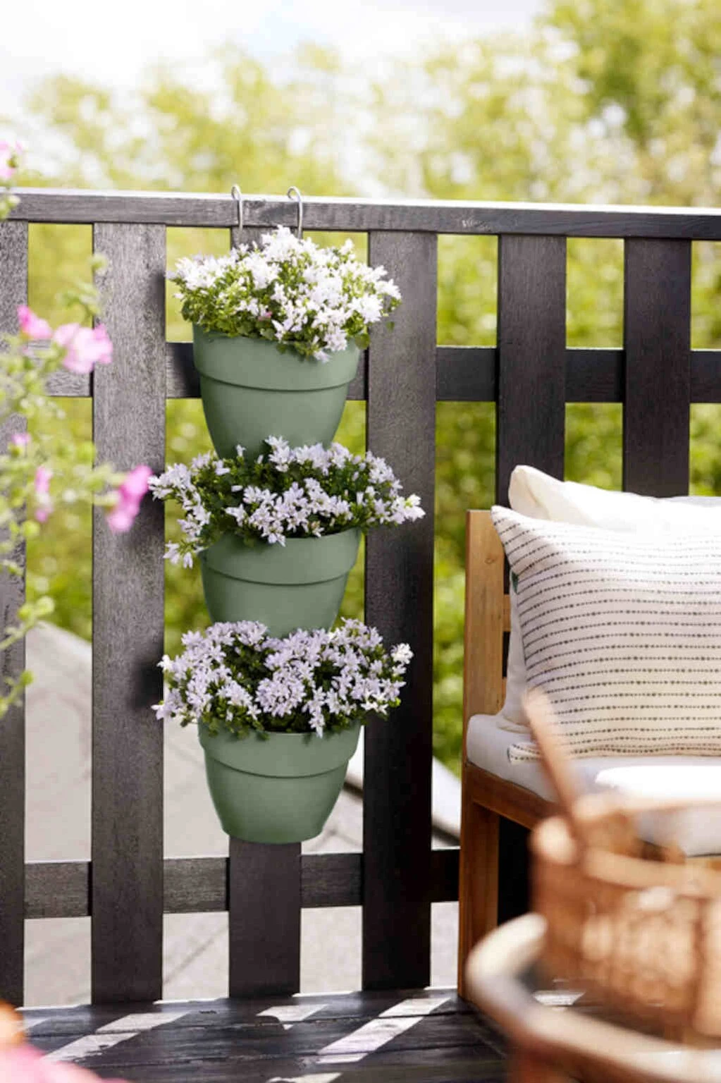 Elho Vibia Campana Vertical Forest Pistache Groen - Afbeelding 5