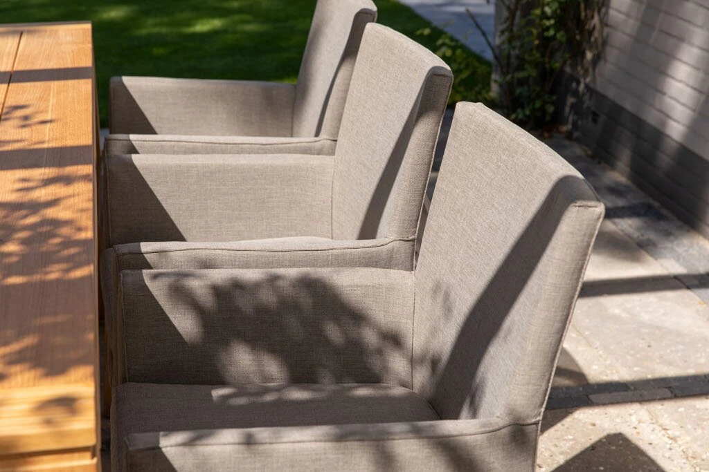 Exotan York Dining Armchair Taupe - Afbeelding 2