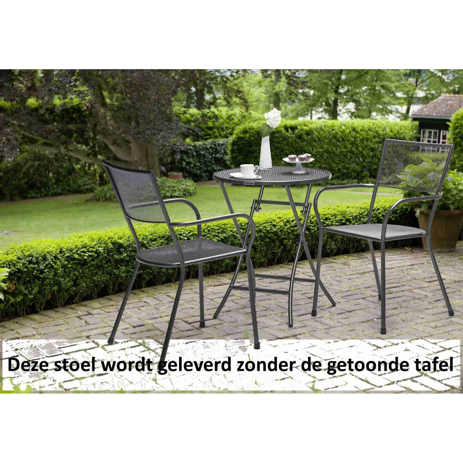 Kettler Terraza Stapel Fauteuil Antraciet - Afbeelding 2