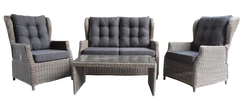MeSaMi Ibiza Lounge Dining Set Kobo Grey